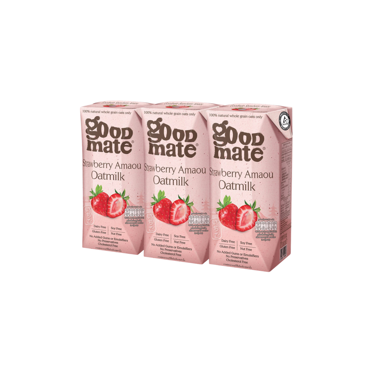 Strawberry Oat Milk 180ml Pack of 3